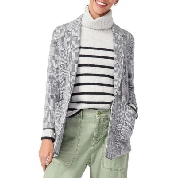 J. Crew Sophie Glen Plaid Sweater Blazer, S - Picture 1 of 13